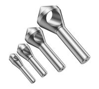 4pcs Deburring Chamfering Cutter Countersink Drill Bits Titanium Coated Smooth Hole Metal 90 Degree Round Shank Hole Cutter