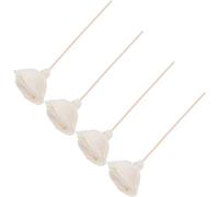 4pcs Decorative Faux Rose Diffuser Sticks for Essential Oils Beige