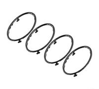 4PCS Decorative Trim Outlet Stickers for Ford Focus 2 MK2 Easy Installation (carbon fiber)