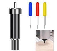 4PCS Deep Cut Blade Set, 30° 45° 60° Fine Point Replacement Blades with Housing for Cricut Maker 3/2 Explore Air 3/2/1, for Glitter Vinyl, Thick Materials, DIY Crafts & Foil Engraving (Black)