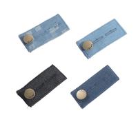 4PCS Denim Waist Extenders with Button, Adjustable Waistband Expanders for Trousers, Button Extender for Jeans, Waist Extenders for Pants Jeans Skirt Trousers, Trouser Extenders for Women Men