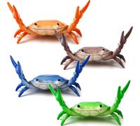 4Pcs Desk Crab Pen Holder, Creative Crab Pen Holder, Weightlifting Crabs Penholder Bracket Storage, Desk Pen Stand for Pen Storage Office Desk Display Decorations, Unique Gift Idea