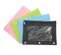 4pcs Detachable Binder Pouch with Oxford Cloth and PVC, Wear Resistant