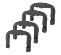 4pcs Detachable Pet Cage Carrier Handle Replacement Plastic Black