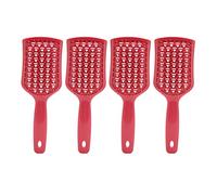4pcs Detangling Vent Brush Set, Professional Hair Styling Brush for Faster Blow Drying, Paddle Vent Massage Brush with Ultra Soft for Thick and Thin Hair, Includes Non Sli