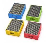 4Pcs Diamond Hand Polishing Pads for Ceramic Tile Glass Stone Grinding