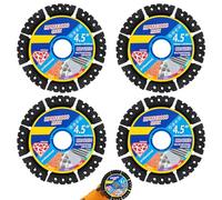 4PCS Diamond Multi-Purpose Saw Blades -115mm/4.5",Angle Grinder Cutting Disc,Cutting Blades,For Dry/Wet Cutting,Marble,Tile,Steel,Wood