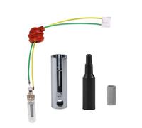 4pcs Diesel Parking Heater Glow Plug Kit, Ceramic Ignition Glow Plug with Wrench Piston & Black Cap Auto Replacement Parts Heating Repair Accessories for Diesel Heater 2KW/5KW/8KW