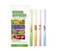 4Pcs Diffuser Pen, Aromatherapy Inhaler Stick, Lung Cleansing Sticks, Lung Cleanse Diffuser, Breathe Care Purifier, Portable Vaporless Fum Inhaler for Daily Cleanse, Breathing Aid