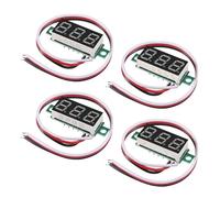 4pcs Digital Mini Digital Voltmeter 0.28Inch Three-Line 0-100V Digital Voltmeter Gauge Tester Display Panel Voltmeter