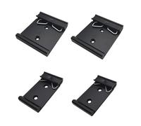 4PCS Din Rail Fixed Clamp, 35mm Wide Din Rail Fixed Clamps, Aluminum Alloy Solid State Relay Clips, Rail Clip Installation, DIN Rail Clip Hanging Rail Accessories