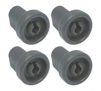 4PCS Dishwasher Basket Wheels for Zanussi for favorit Top Rack Runners Grey Plastic Replacement Parts 2.3x3cm