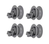 4Pcs Dishwasher Lower Rack Wheel, Dishwasher Upper Basket Wheel Dishwashing Machine Accessories Compatible with Bosch 00611475, AP4339780, 00611475 and More