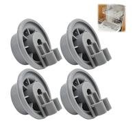 4PCS Dishwasher Lower Rack Wheel Replacement Parts,Dishwasher Wheels Lower Basket,Lower Basket Wh-eels,Dishwasher Basket Wh-eel,Adjustable Whe-els For Upper And LowerBasket,Quiet Smooth Rollers