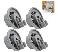 4PCS Dishwasher Lower Rack Wheel Replacement Parts,Wheel for Upper and Lower Basket,Dishwasher Basket W/heel,D/ishwasher Cutlery B/asket Rollers,L/ower B/asket W/heel for Bosch Siemens Neff Beko