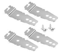 4pcs Dishwasher Mounting Bracket, Adjustable Under Counter Dishwasher Clips Universal 8269145 Dishwasher Bracket with Screws Compatible with GE Samsung LG Whirlpool Ken-More