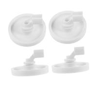4pcs Dishwasher Wheel Bracket Lower Rack Pulley Bracket White Plastic