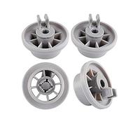4pcs Dishwasher Wheels Compatible With Bosch Compatible With Siemens Compatible With Neff Dish Washing Machine Rack Basket Wheels Replacement Parts Accessories