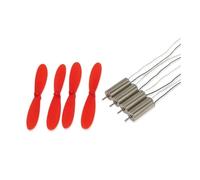 4pcs DIY DC 3.7V 50000RPM 716 Coreless Coreless Motor With 4 X 55MM Propellers Cw CCW Compatible DIY FPV Quadcopter(4 Motor with 4 Props)