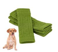 4Pcs Dog Elbow Protector - Dog Leg Warmers, Pet Leg Wound Protector, Elastic Pet Leg Hock Protectors, Dog Socks Knee Pads, Dog Leg Warmer Wrap Protector, For Small Medium Dogs Cats, Skin Friendly