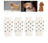 4Pcs Dog Leg Warmers, Dog Elbow Sleeve Protective Sleeve, Cute Polka Dot Pet Joint Socks, Soft Pet Elbow Protector for Pets (XL)