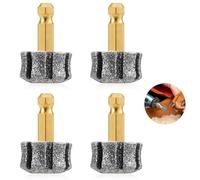 4pcs Dog Nail Grinder Replacement Heads, Diamond Dog Nail Grinder Bit Compatible with Casfuy Pet Nail Grinder Wheels for Large, Medium and Small Dogs Nail Trimmer