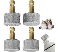 4PCS Dog Nail Grinder Replacement Heads for Casfuy N10, N20, N30, Diamond Tip Dog Claw Grinder, Pet Claw Grinding Heads 60, 80, 100 Mesh for Small, Medium and Large Dogs Cats