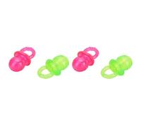 4Pcs Dog Pacifier Chew Toys, Pet Puppy Molar Chewing Training Toys Bite Resistant Rubber Clean Teeth Tools for Pet Puppy Dogs Cats (Red Green)