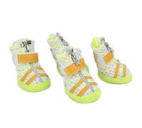 4Pcs Dog Shoes Lightweight Outdoor Breathable NonSlip Boots for Sm Medium Large Dogs Pattern Colorful Powder These Dog Shoes Are Not But Dog ShoesDog (5 Size)
