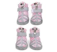 4Pcs Dog Shoes Lightweight Outdoor Breathable NonSlip Boots for Sm Medium Large Dogs Pattern Colorful Powder These Dog Shoes Are Not But Dog ShoesDog (2 Size)
