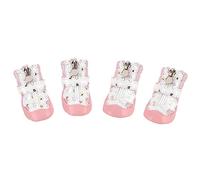 4Pcs Dog Shoes, Pet Boots for Small Medium Dogs, Non Slip Breathable Mesh Puppy Walking Boots with Zipper and Hook Loop, Outdoor Protective Dog Footwear for Daily Running Hiking (3 Size)