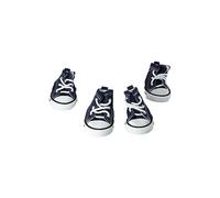 4pcs Dog Shoes,Puppy Canvas Sport Shoes Pet Dog Booties Anti-Slip Breathable Sneaker Boots Fashion Pet Causal Shoes for Small Dogs