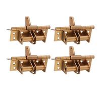 4pcs Door Hinge Set with Auto Shut Function & 90 Degree Locking Iron Closing Door Hinges for Wood & Metal Hardware