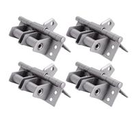 4pcs Door Hinge Set with Auto Shut Function & 90 Degree Locking Iron Closing Hinges for Wood & Metal Multifunctional Spring Hinges