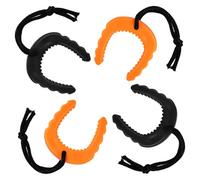 4pcs Door Jam for Law Enforcement, First Responder Door Stops Emergency Police Door Slam Stopper Medical Services Door Stop Wedge Attachments Finger Guards Prevent Doors from Closing(Orange, Black)