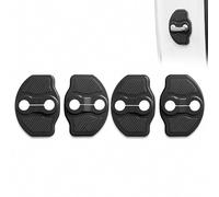 4PCS Door Lock Cover Set, Latch Protector Caps Flexible TPE Anti-Rust, Accessories Compatible With Tesla Model 3 And Model Y 2023 2024 2025 Black, for Daily Commute Vehicle Interior Upgrade Automotiv