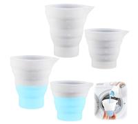 4Pcs Dosing Ball for Liquid Detergent Silicone Laundry Liquid Dosing Foldble Reusable Soap Measuring Cups Laundry Detergent Dispenser for Washing Liquid Dispenser for Molds Baking Labs (50ml & 100ml)