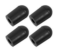 4pcs Double Bass Endpin Tip Rubber Non Slip Protector for 10mm Endpins | Black Floor Friendly Contact, Stage Performance and Carpeted Use, Fits Cello Endpin and Doublebass Models