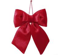 4PCS Double Ear Bow Christmas Tree Ornaments Fabric | Soft for durable Fabric, Pre-assembled Design, Elegant Double-ear Bow, Festive Home Decor, 18x20cm & 23x23cm Sizes