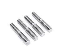 4Pcs Double End Screw Bolts 304 Stainless Steel M10*1.5 to M12*1.75 Threaded Stud Fasteners (M10 to M12)