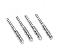 4Pcs Double End Screw Bolts 304 Stainless Steel M6*1.0 to M8*1.25 Threaded Stud Fasteners (M6 to M8)