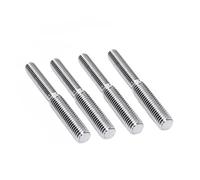 4Pcs Double End Screw Bolts 304 Stainless Steel M8*1.25 to M10*1.5 Threaded Stud Fasteners (M8 to M10)