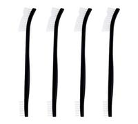 4pcs Double Ended Nylon Cleaning Brushes, Multifunctional Small Gun Cleaning Brush Durable Nylon Gap Brushes for Cleaning Crevice Detailing Brushes Set for Jewelry Bicycle Car Shower Head
