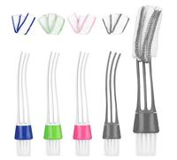 4pcs Double Head Venetian Blind Cleaner Brush with 4 Cloth Covers, Microfiber blind Duster Tool Dust Cleaning Tool for Window Shutters, Blinds, Air Conditioner & More