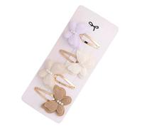 4Pcs Double Layer Bows Hair Clip For Women And Girls Metal Barrette Fashion Hair Accesories With Practical Elastic Grip