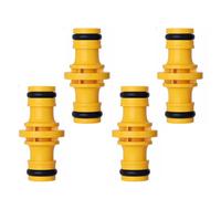 4PCS Double Male Hose Connectors - Garden Pipe Joiners for Irrigation and Watering Systems - Leakproof Double Male Connector Couplers for Hose Extension and Tap Connection