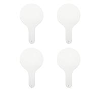 4pcs Double-Sided Dry Erase Whiteboard Paddles with Handheld Handle, Reusable Student Writing Boards for Classroom Learning and Answer Practice