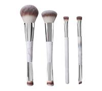 4pcs Double Sided Makeup Brush Set Liquid Makeup Brush Concealer Eyeshadow Eyebrow Face Tools Travel Make Up Brushes Kits