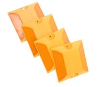 4pcs Double Sided Reflective Driveway Markers Road Studs for Sidewalk and Street Pavement High Visibility Roadside Reflectors Durable Pavement Markers for Safe Navigation