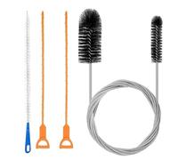 4Pcs Drain unblocker Tools Set,Shower Drain unblocker Tool,Flexible Toilet Brush u Bend,Multifunctional Sink unblocker Tool for Bathroom Shower Kitchen Plug Hole Brush